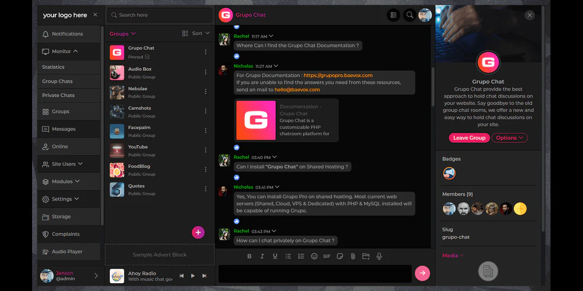Full Source Code Mạng Xã Hội – Tích Hợp Chat Nhóm, Thành Viên & Gói Thành Viên (MMO Ready)
